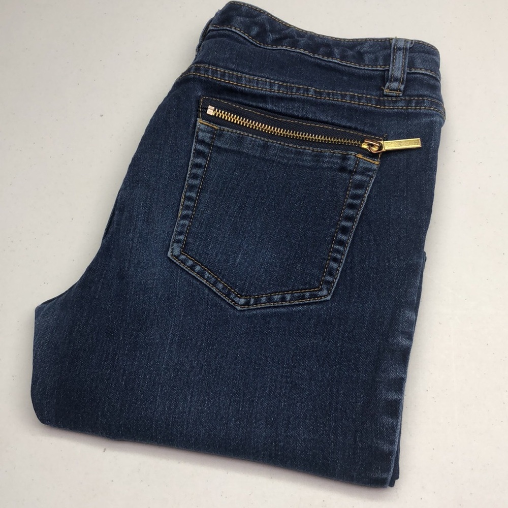 MICHAEL KORS SKINNY JEANS 4/27x27 ZIPPER BACK POCKETS ⭐️